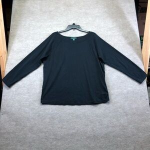 Lauren Ralph Lauren long sleeve black shirt Size 2X